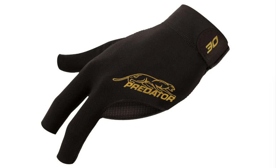 Predator Second Skin Black & Gold Billiard Glove 30th Anniversary - Left Hand