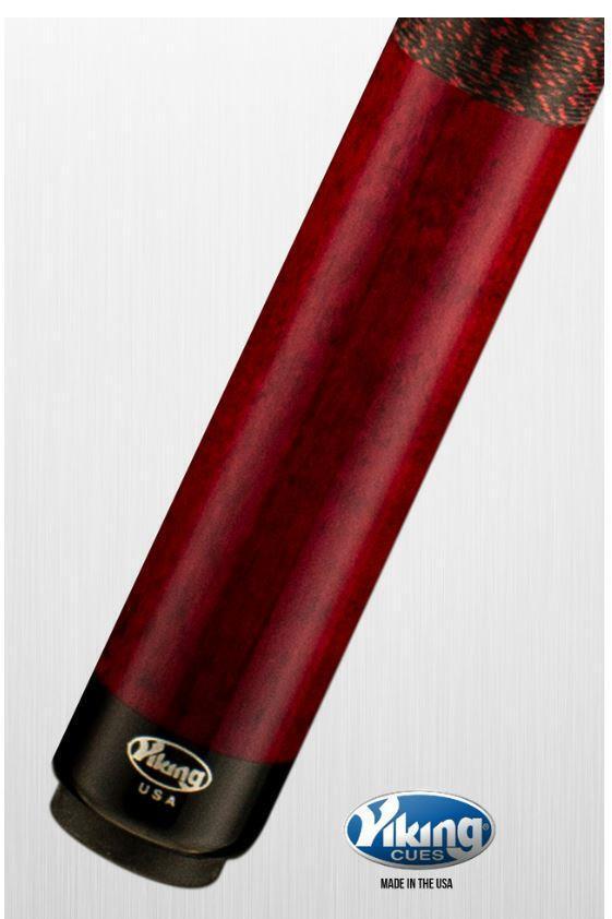 Viking B2212 Linen Wrap Pool Cue w/ 13 mm V PRO Shaft (Black Cherry) - Free Ship