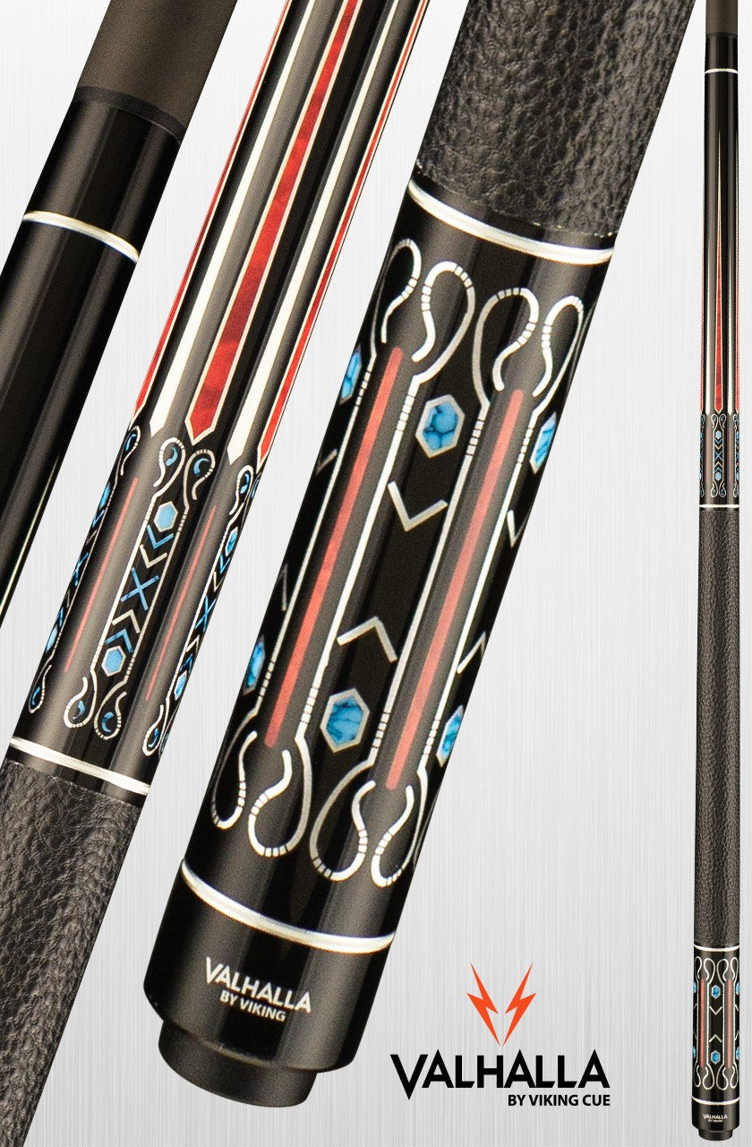 Valhalla VC04 Pool Cue with 12.5mm Carbon Fiber Shaft, 19oz Cue