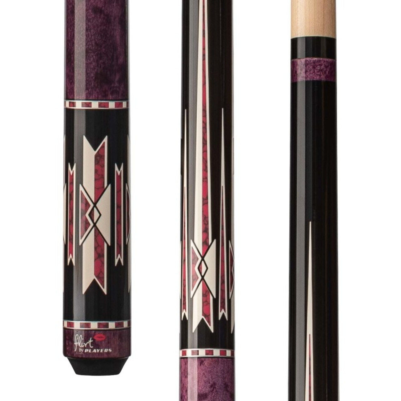 Players F2611 Black with Pink Recon Wrapless Cue! Free Shipping!