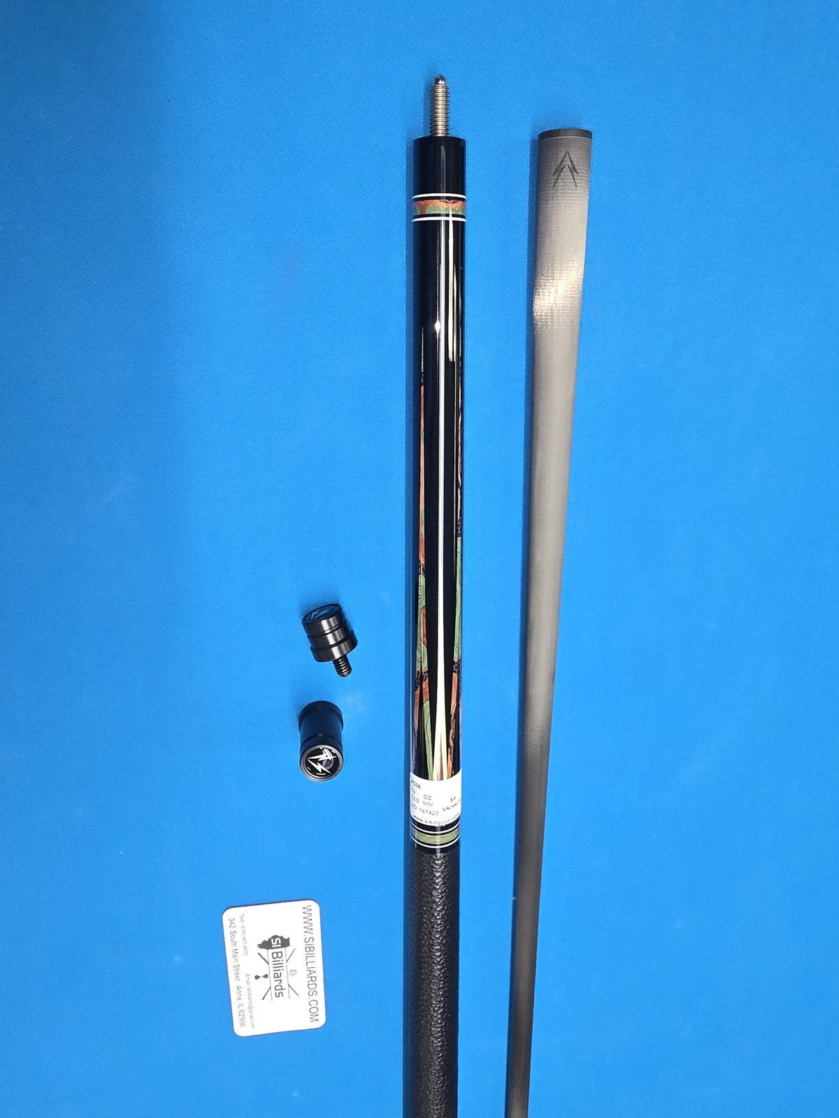 Valhalla VC06 Pool Cue with 12.5mm Carbon Fiber Low Deflection Shaft