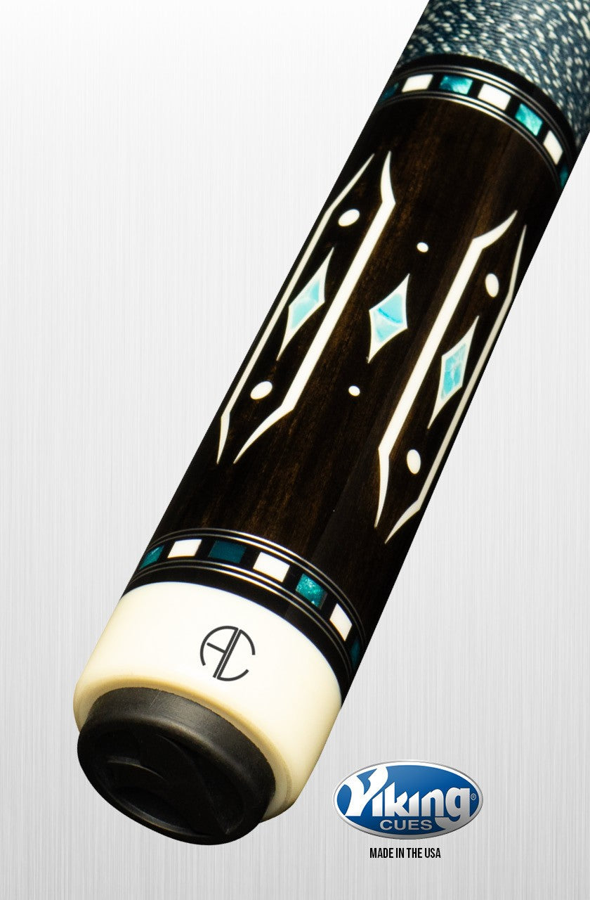 Ariel Carmeli by Viking Diamond Series Blue Diamond Pool Cue with Vikore Shaft