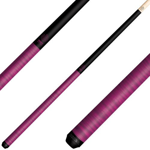 Koda KDHCPK Heavy Hitter Jump Break Cue – Pink Curly Maple – 13.5mm Uni‑Loc 19oz