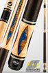 Viking Cues July SS-0726A Smart Shops Pool Cue!  Zebrawood & Blue Pearl Inlays