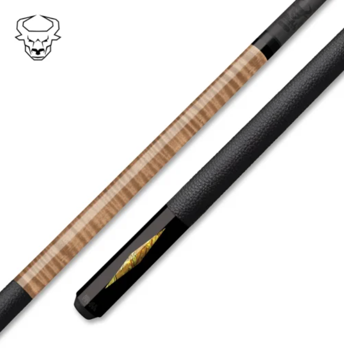 Bull Carbon BCD2GD Pool Cue – Golden Topaz Abalone - Carbon Fiber Shaft –Uni‑Loc