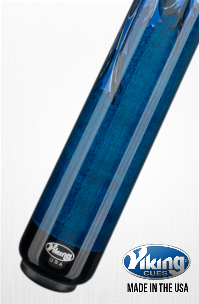 Viking Blue Dragon Billiard Pool Cue Stick with 13mm Vikore Shaft- Free Ship