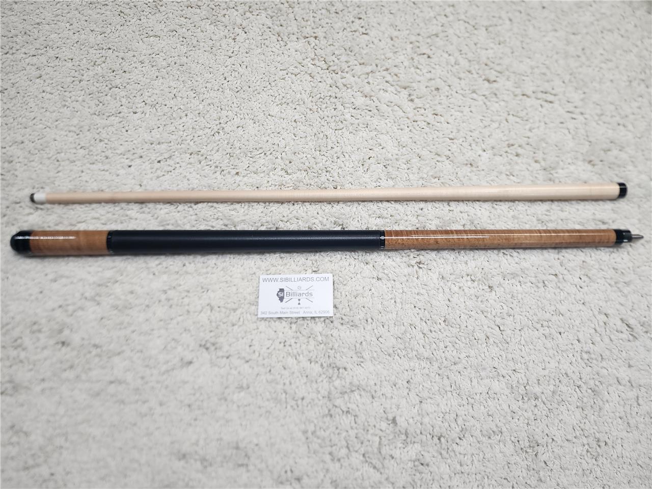 KODA POOL CUE KD30 Natural Stained Real Curly Maple Forearm, Irish Linen & Maple