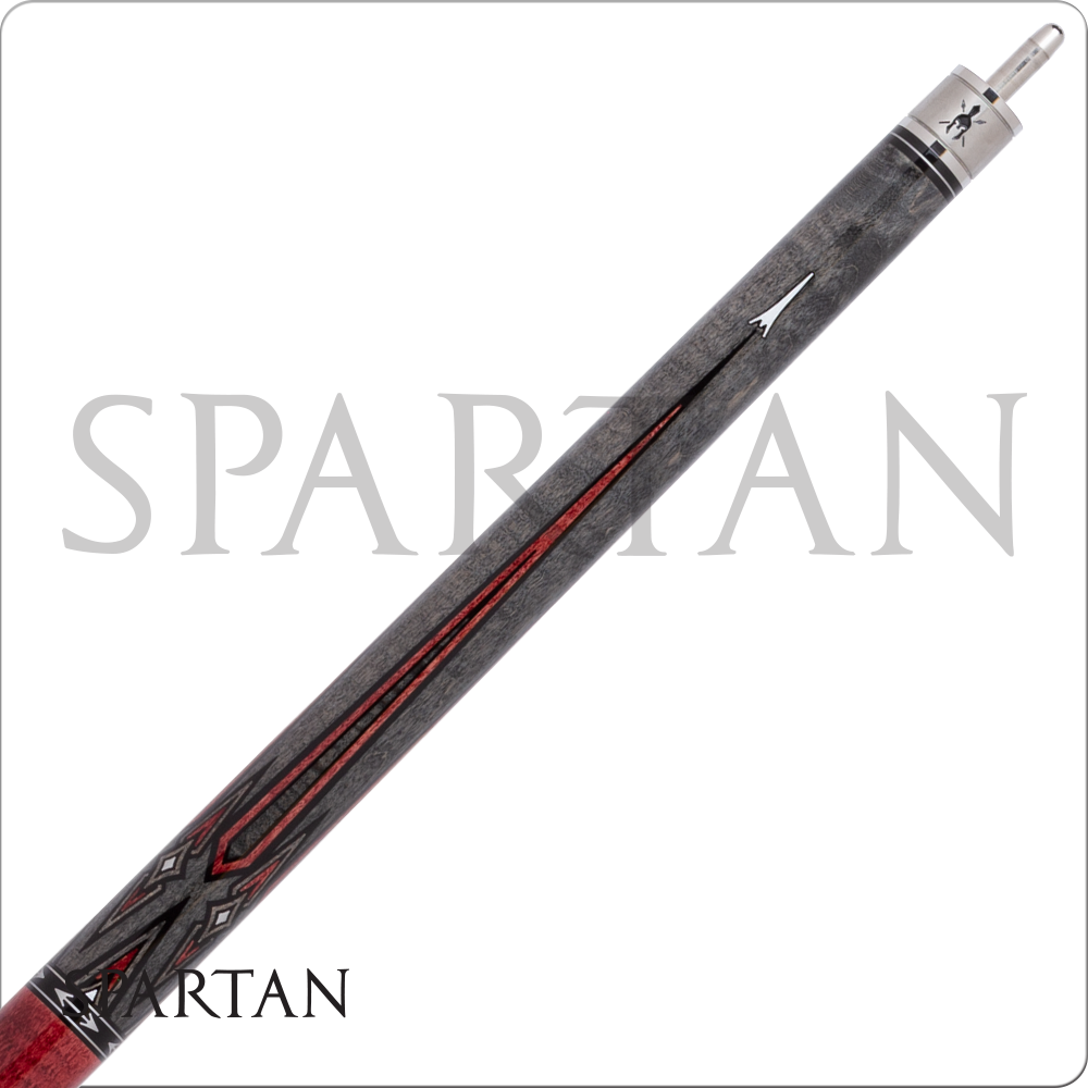 Spartan SPR07 Pool Cue Grey with Red No Wrap 12.75 mm Shaft! Free Shipping!!