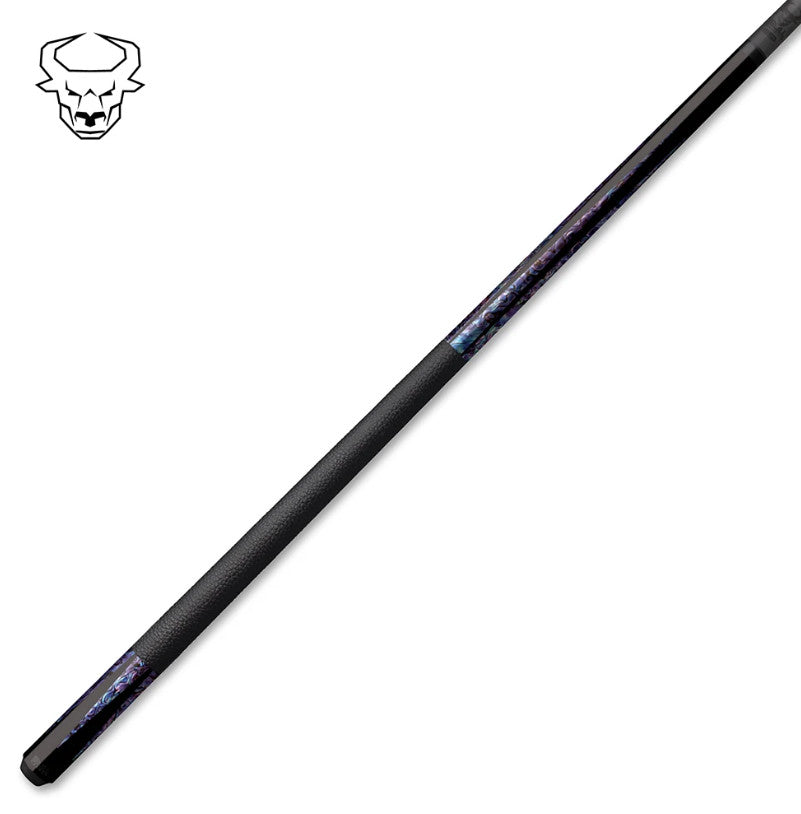 Bull Carbon BCL16 Purple Abalone Pool Cue Carbon Fiber Shaft Uni-Loc