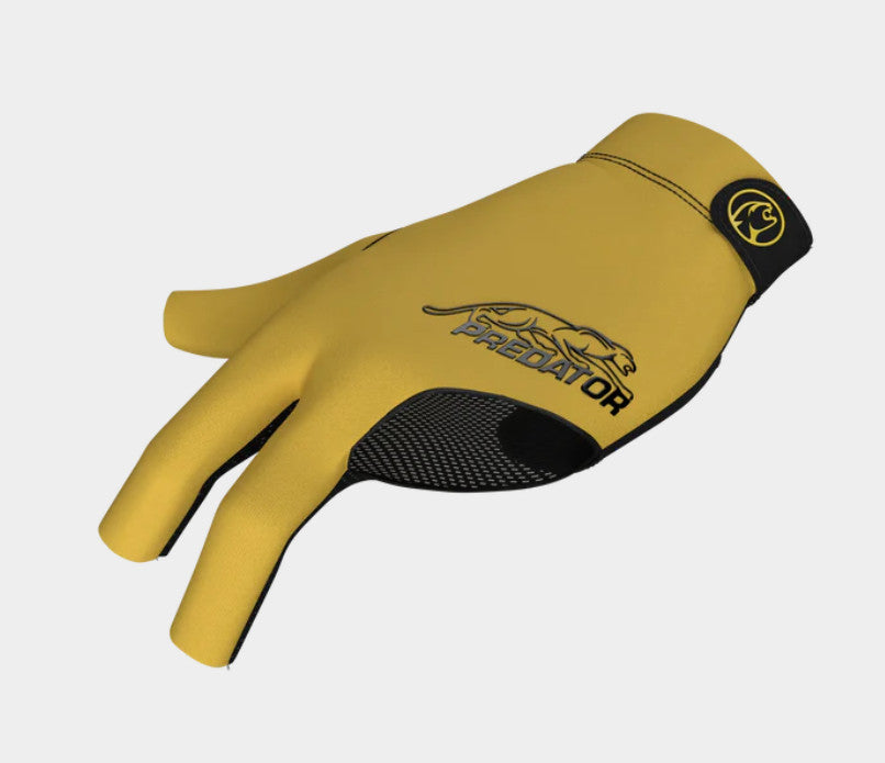 Predator Second Skin Yellow with Black Billiard Glove - Left Hand S/M