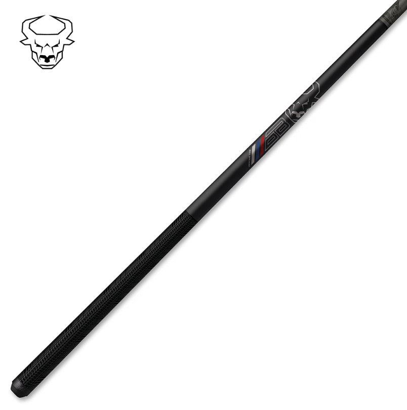 Bull Carbon BCBBGMN Black Carbon Fiber Break Cue - Sport Wrap! 12.85mm Shaft
