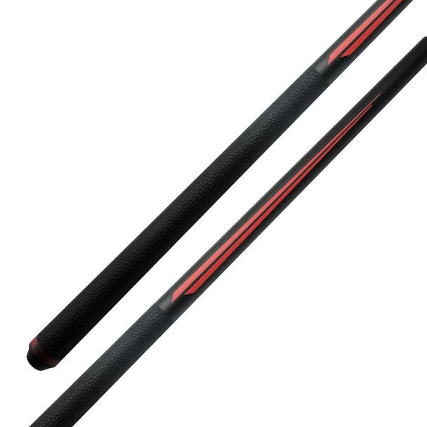 Bull Carbon BCSP1 Red Split Point Pool Cue – Carbon Fiber Shaft - Uni‑Loc