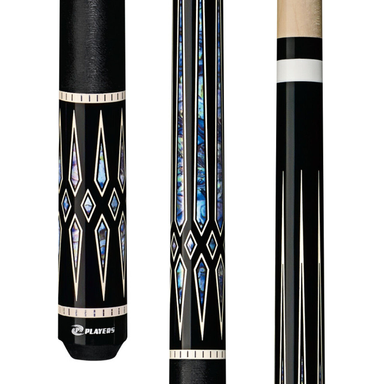 Players G4118 Black with Blue Recon Cue with Black Linen Wrap! Free Shipping!