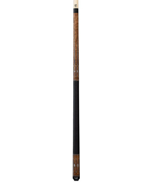 PureX Coffee Stained Maple &amp; Cocobolo/White Points Cue with Black Linen  HXTE17