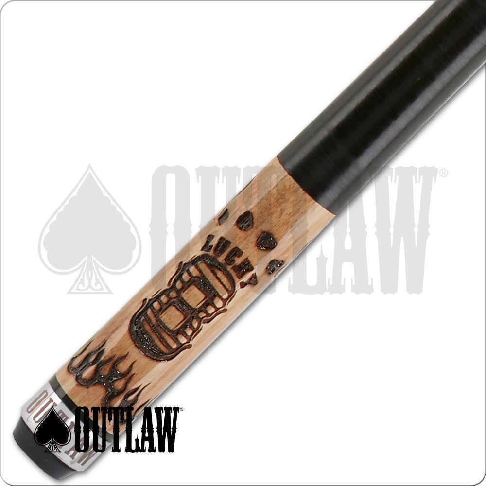 Outlaw OL51 Pool Cue Lucky Eight and Flames 19oz Free Shipping!