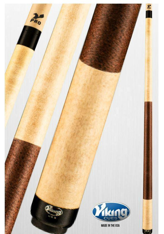 Viking B2204 Linen Wrap Pool Cue w/ 13 mm V PRO Shaft (Kahki) - Free Shipping