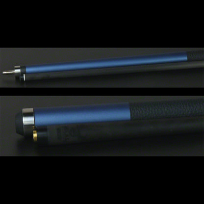 Bull Carbon LD12 Denver Blue Pool Cue | Carbon Fiber Shaft | Leather Wrap