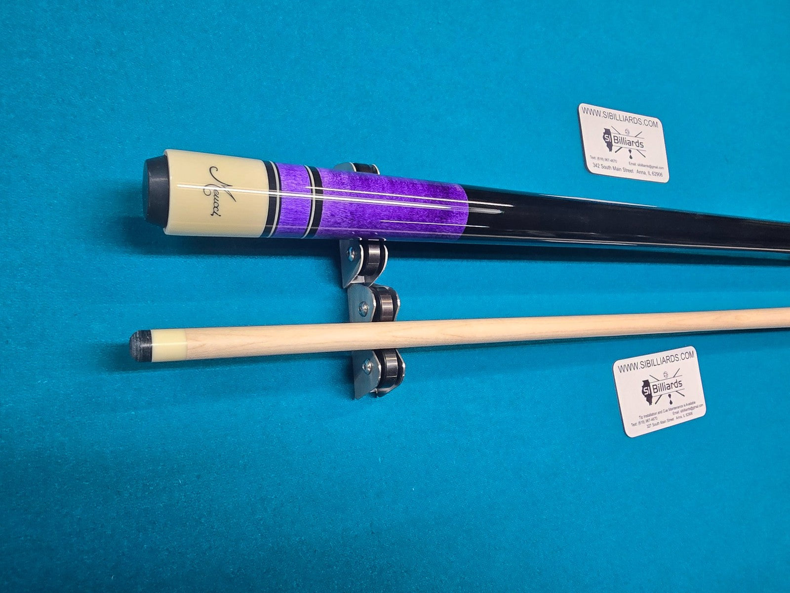 Meucci Luminous Purple Pool Cue 19oz w/ 12.5mm Pro Shaft! Free Hard Case!