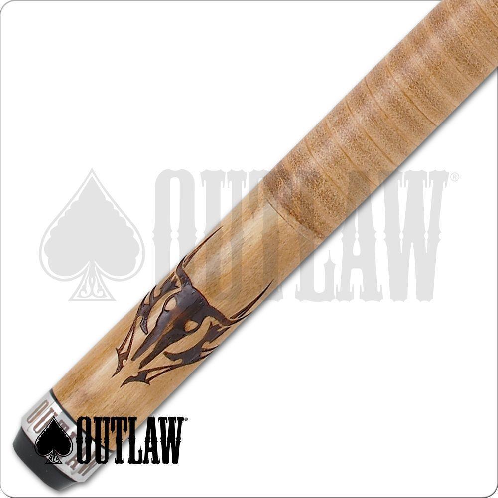 Outlaw OL11 Pool Cue Long Horn and Tribal Style 19oz Free Shipping!