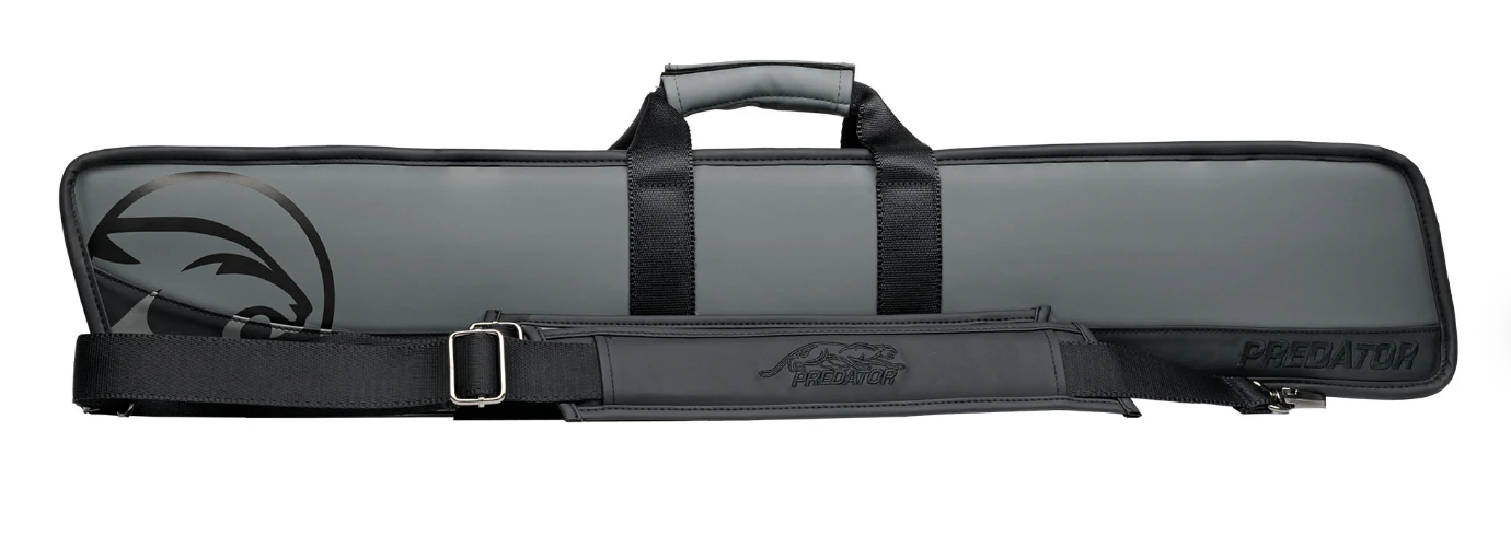 New Predator Roadline Gray/Black Soft Cue Case -Double Straps- Free US Shipping