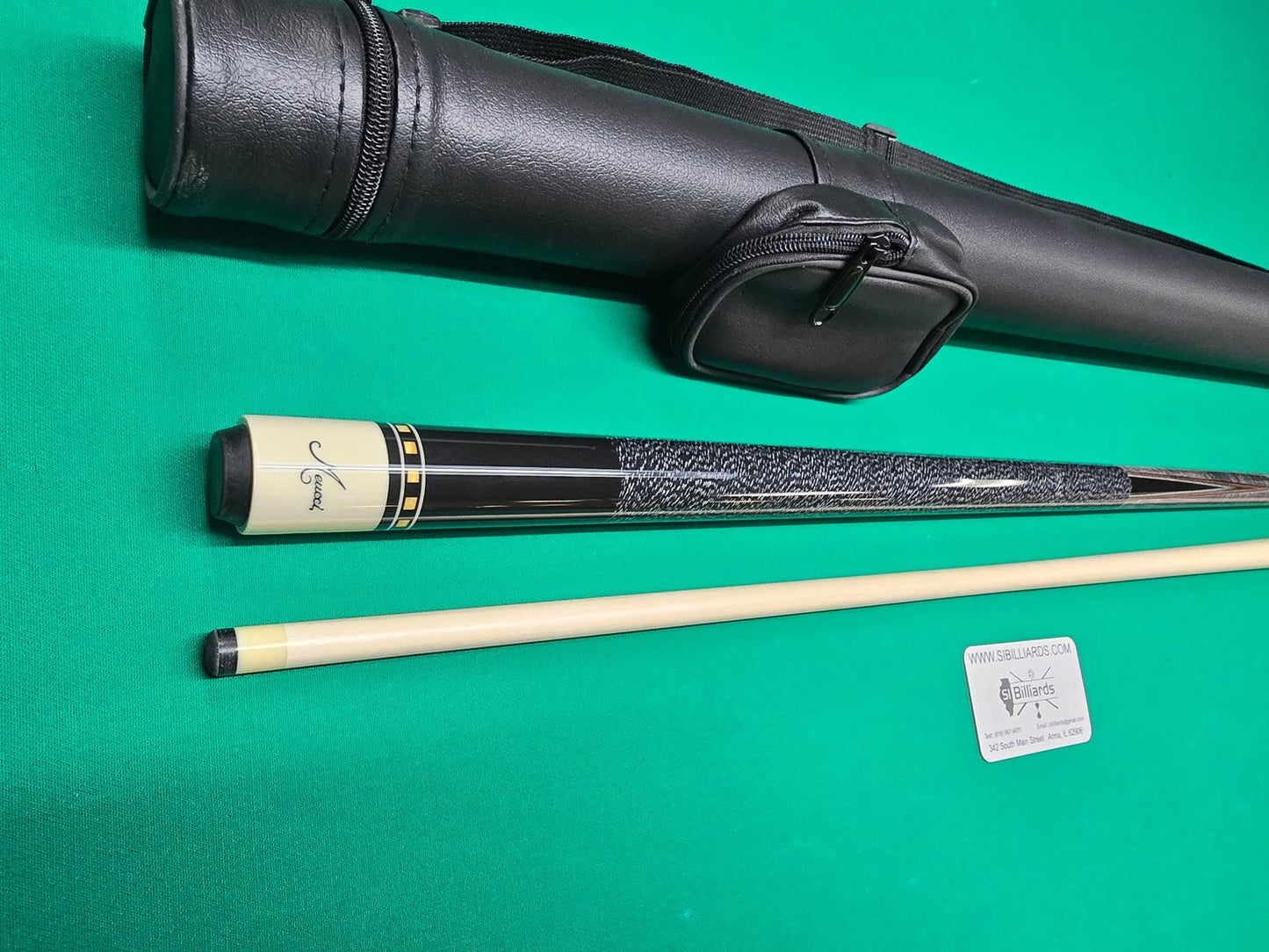 Meucci Econo 1 Pool Cue 19oz w/ 12.5mm Pro Shaft! Free Hard Case!
