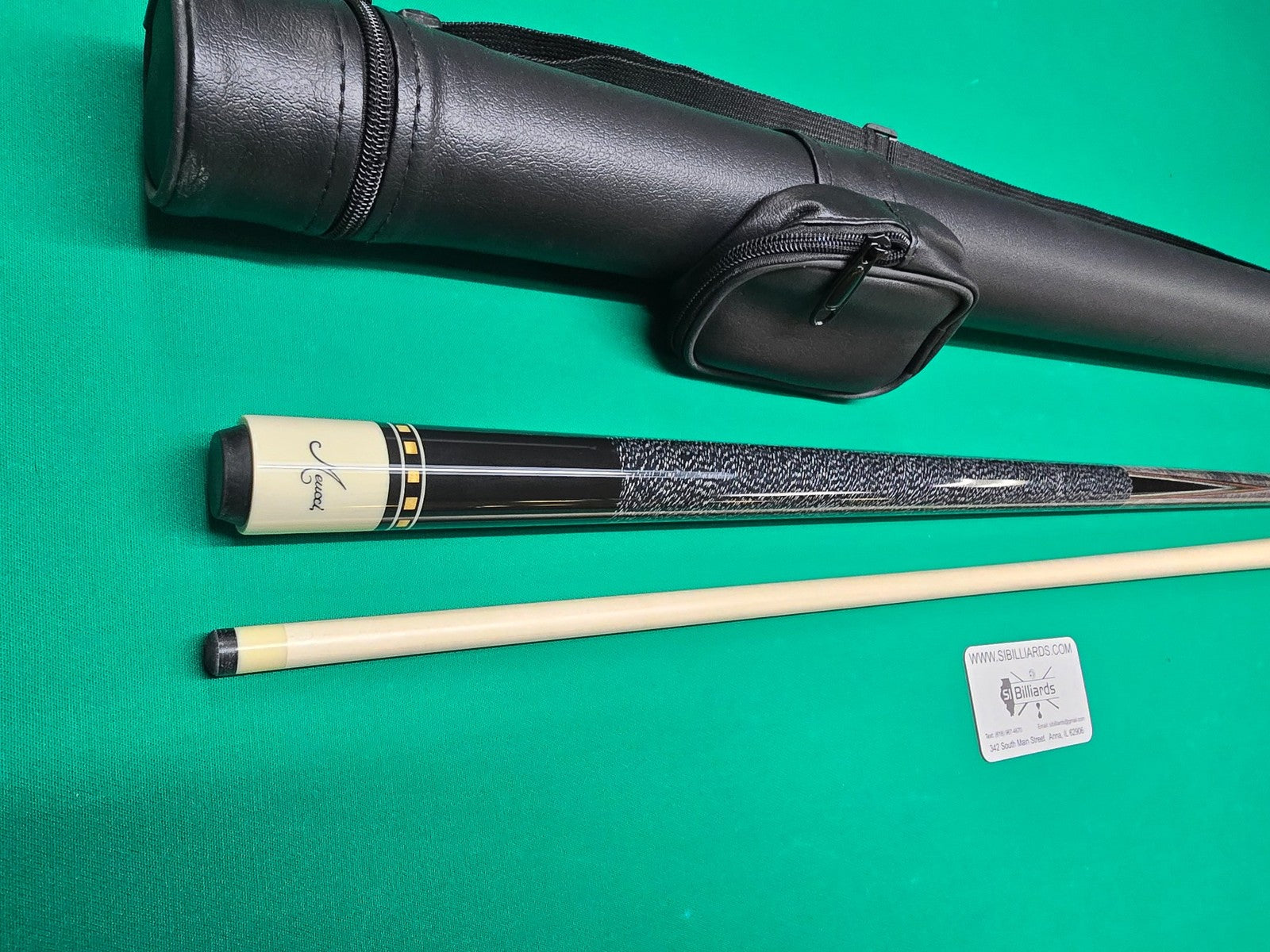 Meucci Econo 1 Pool Cue 19oz w/ 12.5mm Pro Shaft! Free Hard Case!