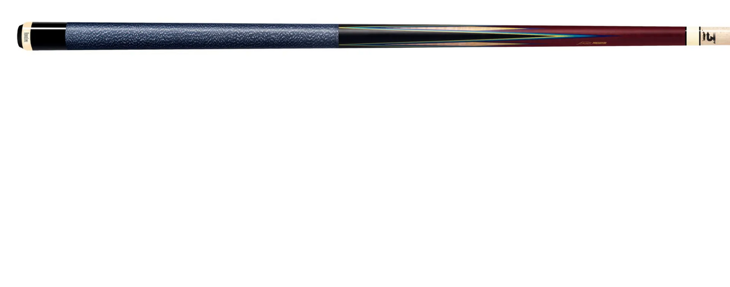 Predator 8 Point Sneaky Pete Purple Heart/Curly/Points Linen Wrap Pool Cue