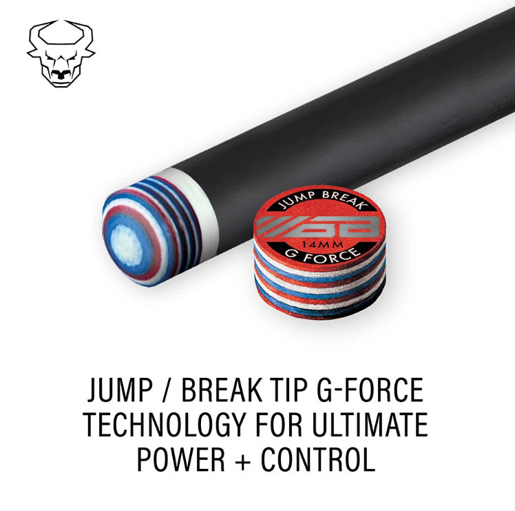 Bull Carbon Bull Breaker Carbon Fiber INASNE Red Break Cue - Sport Wrap! Uniloc