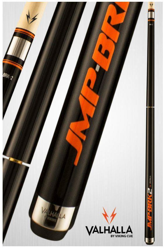 Viking Valhalla VA-JMPBRK2 HD Graphic Transfers Pool/Billiard Break Cue - Black