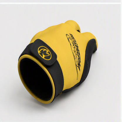 Predator Second Skin Billiard Glove Yellow Black Left Hand Size S/M