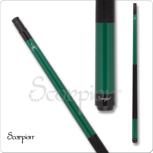 Scorpion SW02 Cue Pool Cue Metallic Green 19oz Free Shipping!