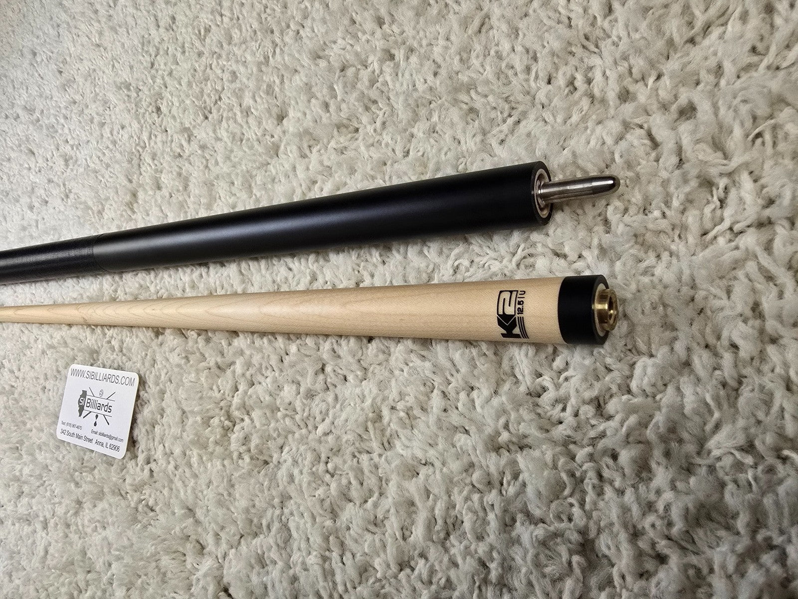 K2 Pool KLB11 Cue Matte Black With Blue W/ K2 LD 12.5MM Shaft!