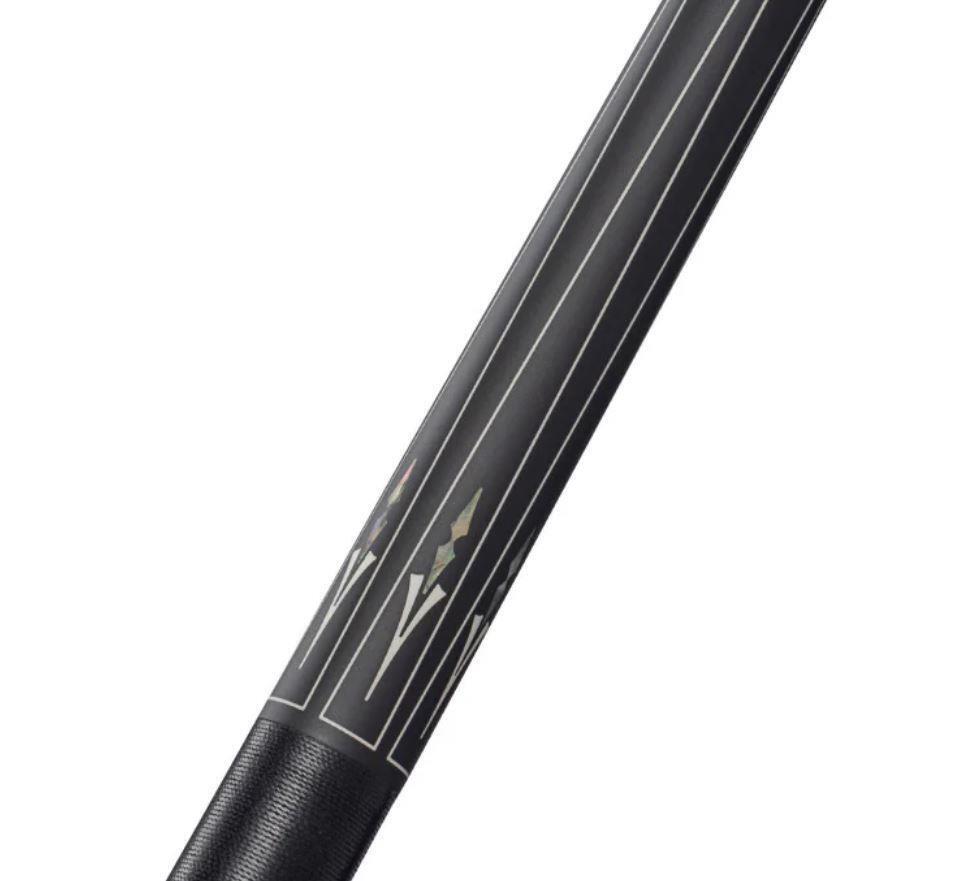 Pure X HXT105 Matte Black & Mother Of Pearl Cue With Black Linen Wrap