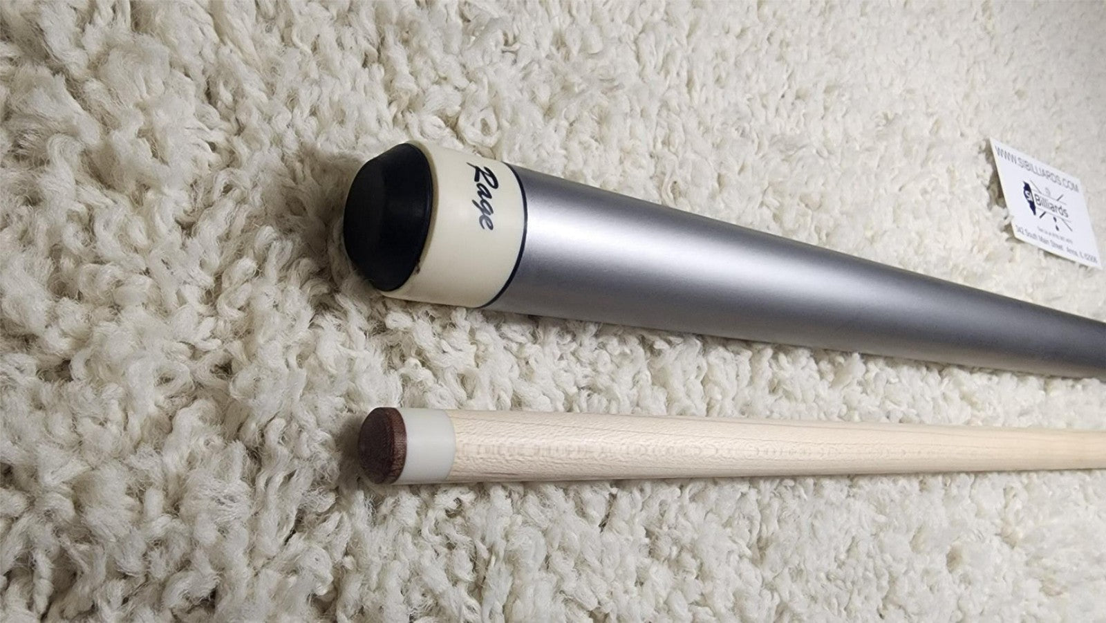 Rage RGJBHH Jump / Break Pool Cue Stick - Grey - 25 oz. Heavy Hitter!