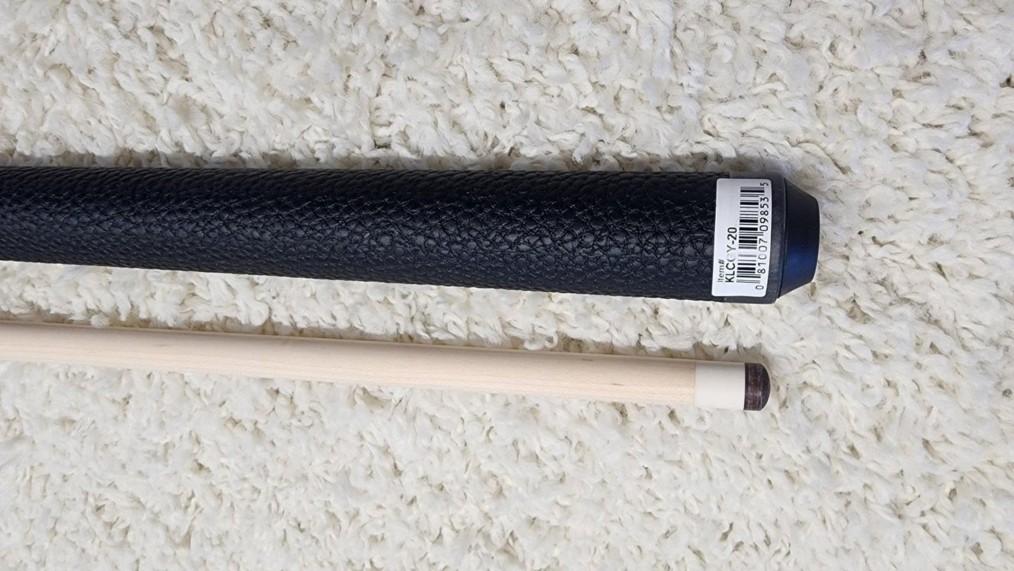 K2 Pool Cue KLCGY Grey w/ Leather Wrap Play Cue w/ Low Deflection 12.5MM Shaft