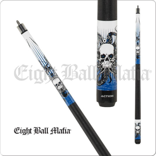 Eight Ball Mafia EBM17 Billiard Pool Cue Stick 19oz Free Shipping!!