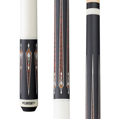 Players HC22 Cue | Matte Black, White, Snakewood, Thuya Burl &amp; White w/black lin