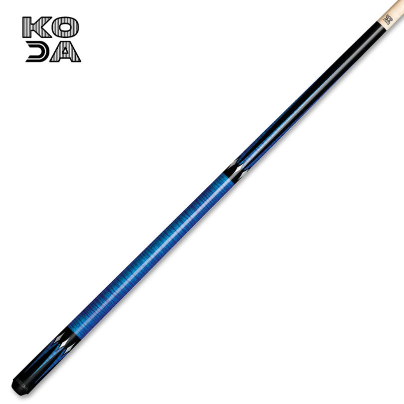 KODA KD46BL Pool Cue Black Blue Maple No Wrap 12.5mm Le Pro Tip (67 chars)