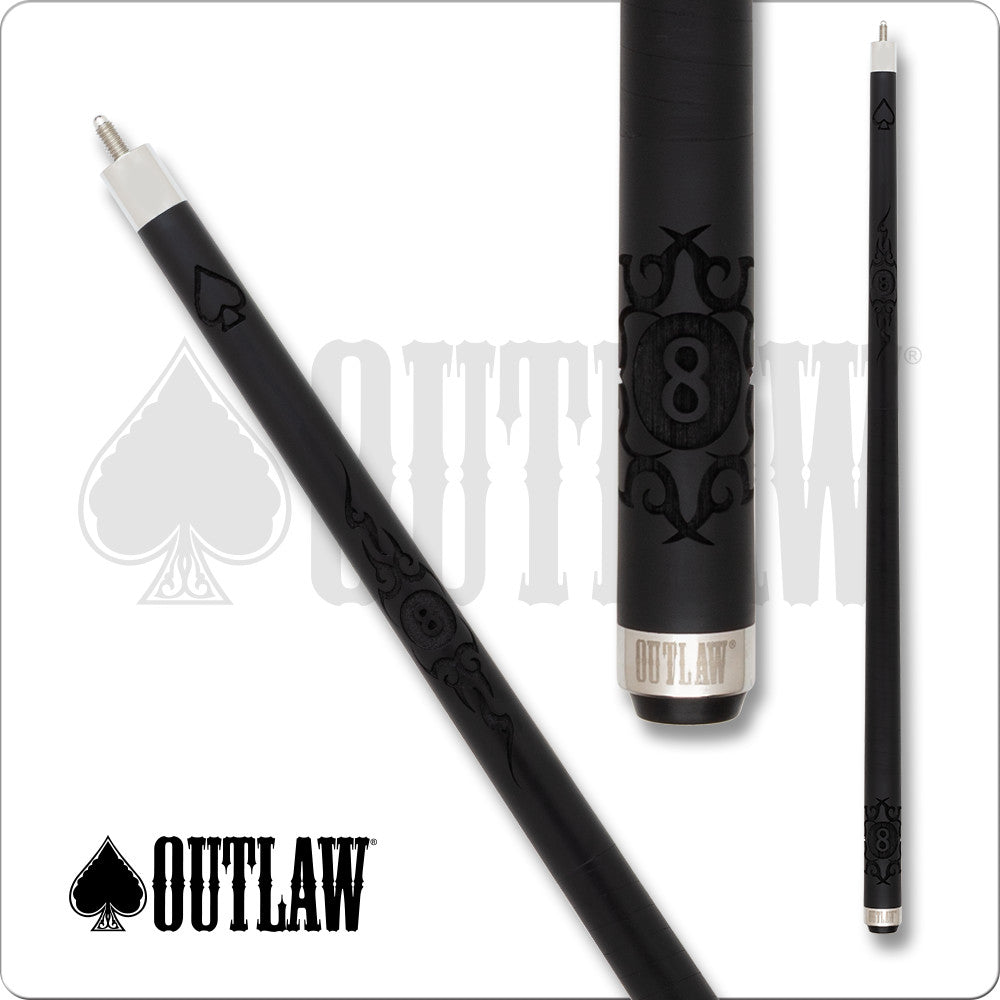 Outlaw OL63 Midnight Series Cue - Wrap - With Spartan Carbon Shaft