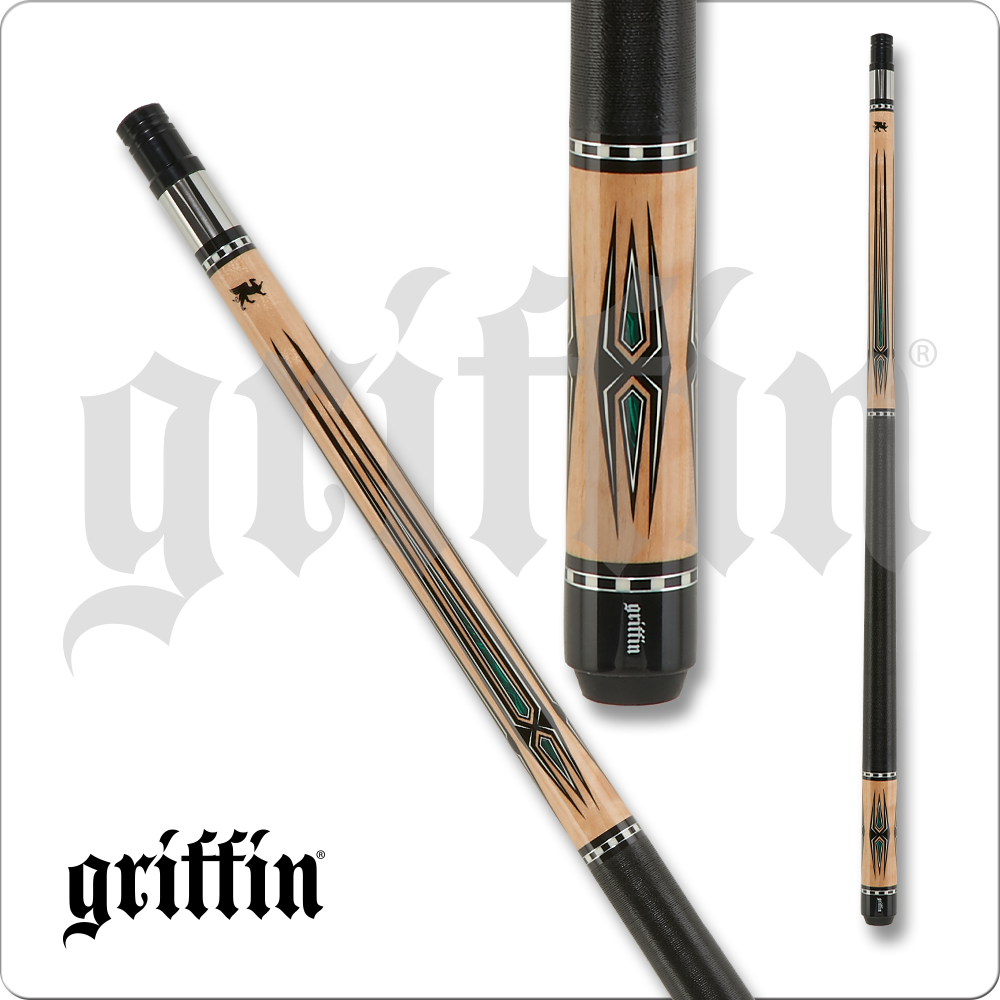 Griffin GR52 Pool Cue w/ Joint Protectors & FREE Shipping 18oz 