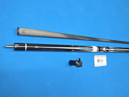 Valhalla VC02 Pool Cue 12.5mm Carbon Fiber Low Deflection Shaft, Wrapless