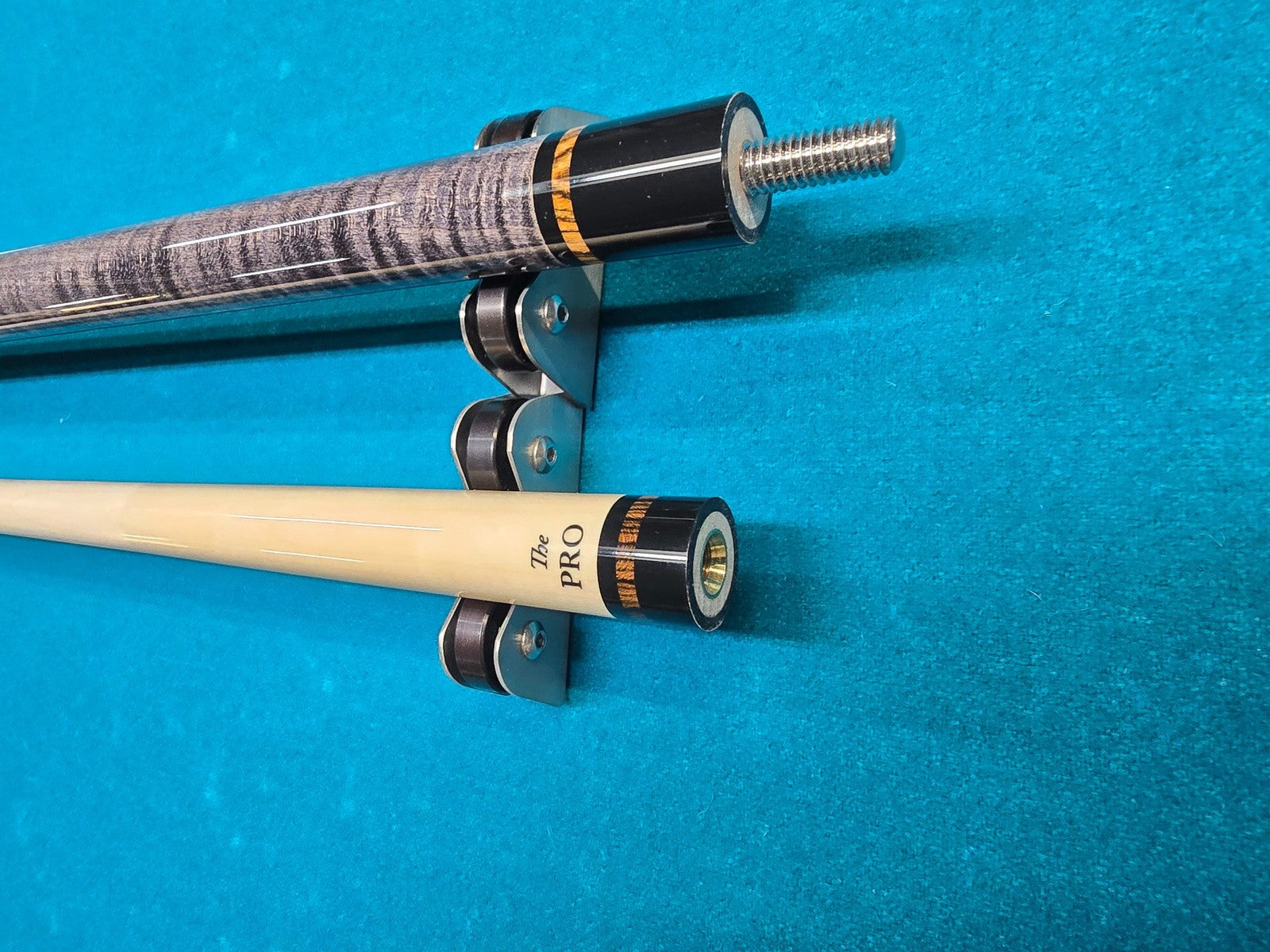 Meucci ANW-1 Rainbow Stained Pool Cue w/ Pro Shaft & Free Hard Case! Black!