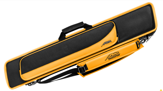 Predator Roadline Black/Yellow Soft Pool Cue Case - 4 Butts x 8 Shafts