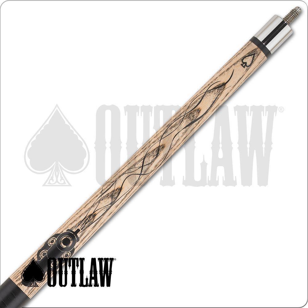 Outlaw OL52 Pool Cue Smoking Gun Design 19oz Free Shipping!