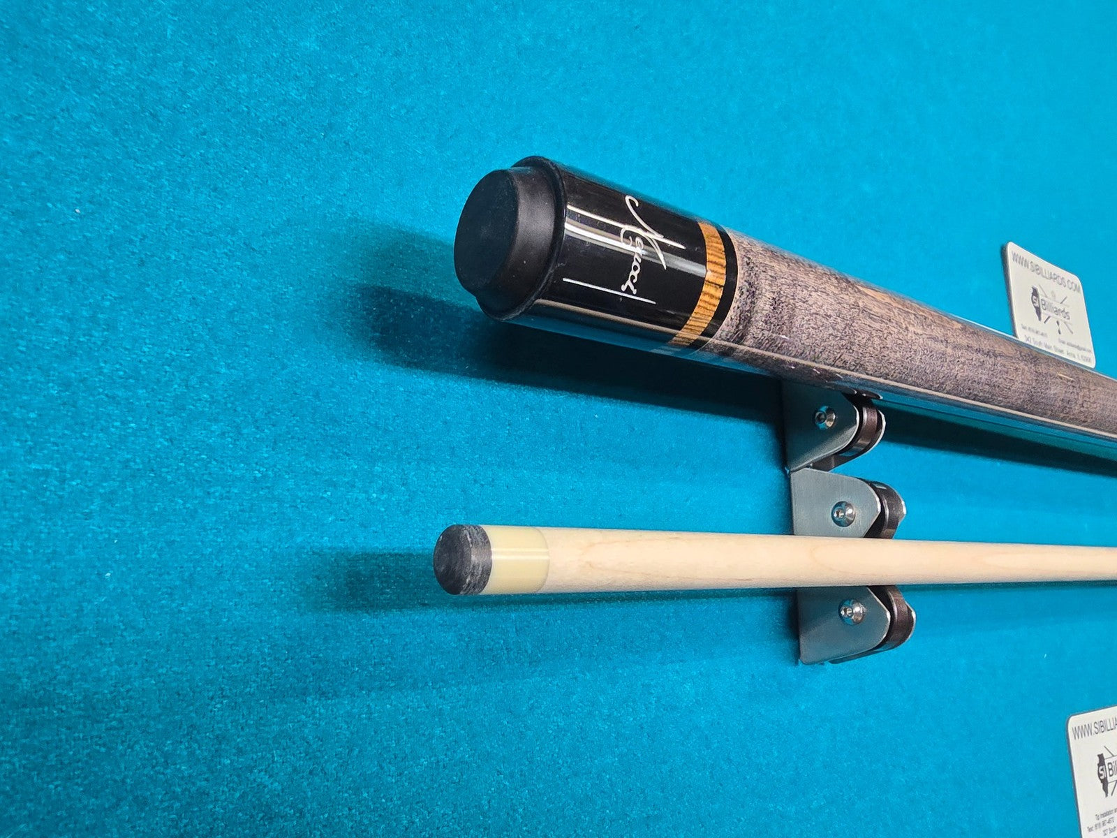 Meucci ANW-1 Smoke Stained Pool Cue w/ Pro Shaft & Free Hard Case! Black!
