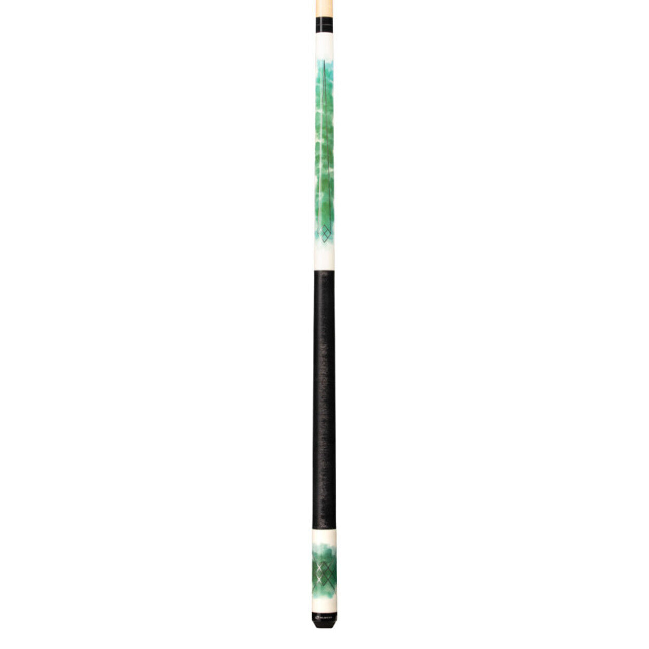 Players C-989 Green Watercolor Cue with Black Linen Wrap! Free Shipping!!