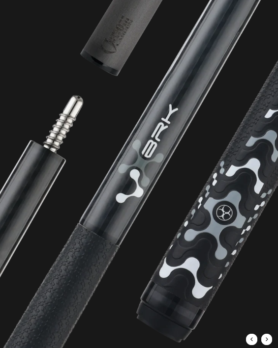 Poison VX Break Cue with Venom Carbon Fiber Shaft - Black/Gray 13mm