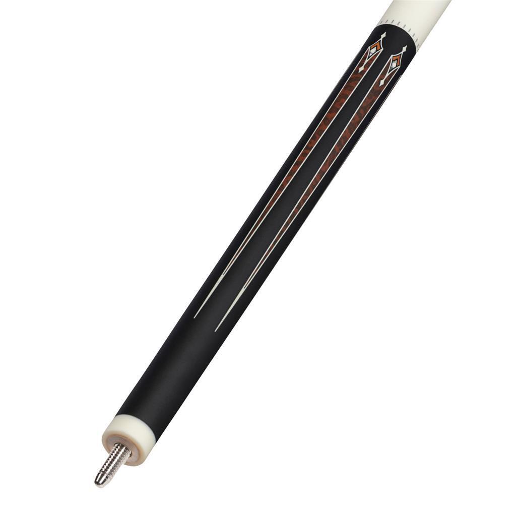 Players HC22 Cue | Matte Black, White, Snakewood, Thuya Burl & White w/black lin