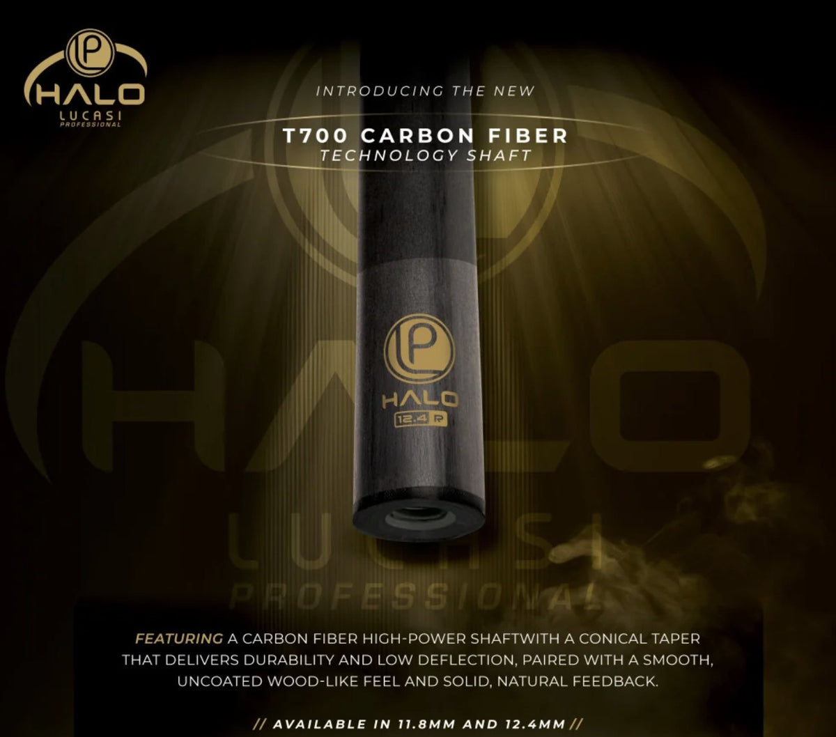 NEW Lucasi HALO Carbon Fiber Shaft(s) 12.4/11.8, 29", Uniloc or Radial Joint