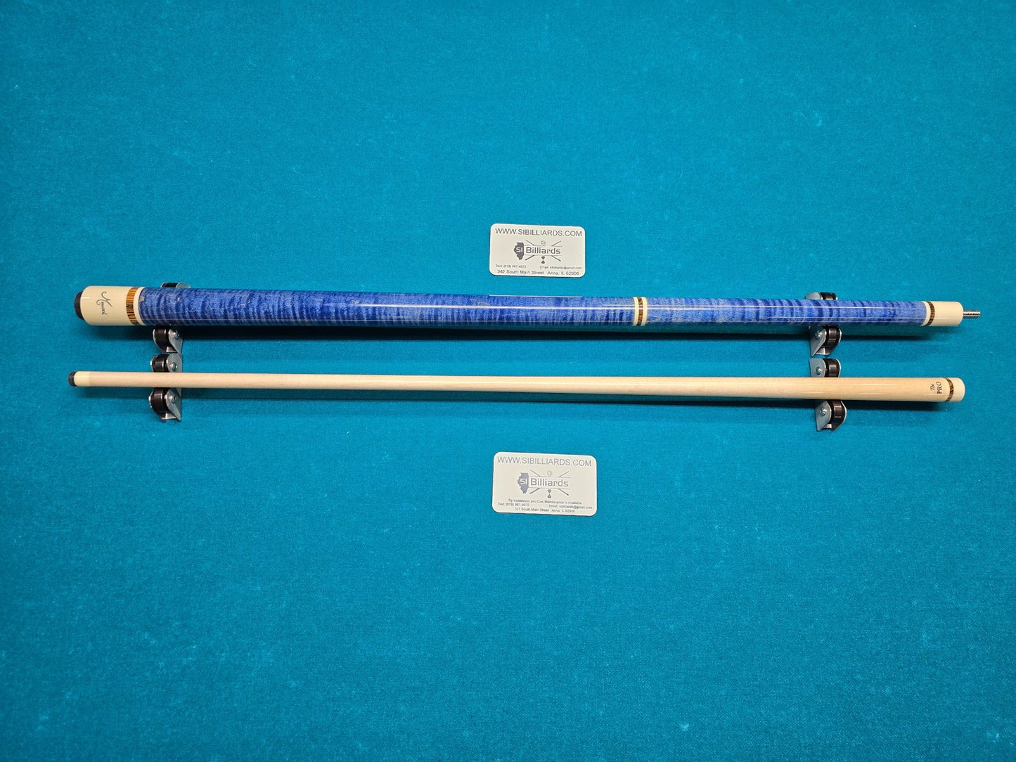 Meucci ANW-1 Blue Stained Pool Cue w/ Pro Shaft & Free Hard Case!